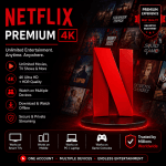 Netflix Premium 4K (1 Profile) Shared Account