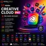 Adobe Creative Cloud Pro – Pre-Made Account (20+ Creative Apps)