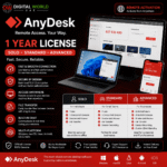 AnyDesk – 1 Year License | Solo, Standard & Advanced | Remote Activation