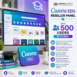 Canva EDU Reseller Panel – Up to 500 Users (Global)
