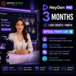 HeyGen Pro – 3 Months (2,000 Credits/Month | Official Promo Code)