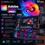 Adobe Creative Cloud Pro – 4 Months | 20+ Apps | 4,000 AI Credits/Month | Pre-Made Account