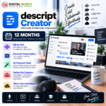 Descript Creator – 12 Months | Official Coupon Code | Activation on Your Account